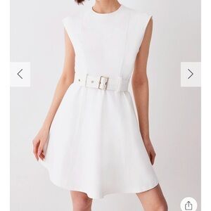 Karen Millen ponte belted jersey mini dress